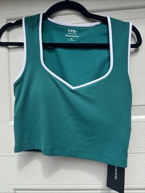 Abercrombie & Fitch Teal Tank Top with White Trim